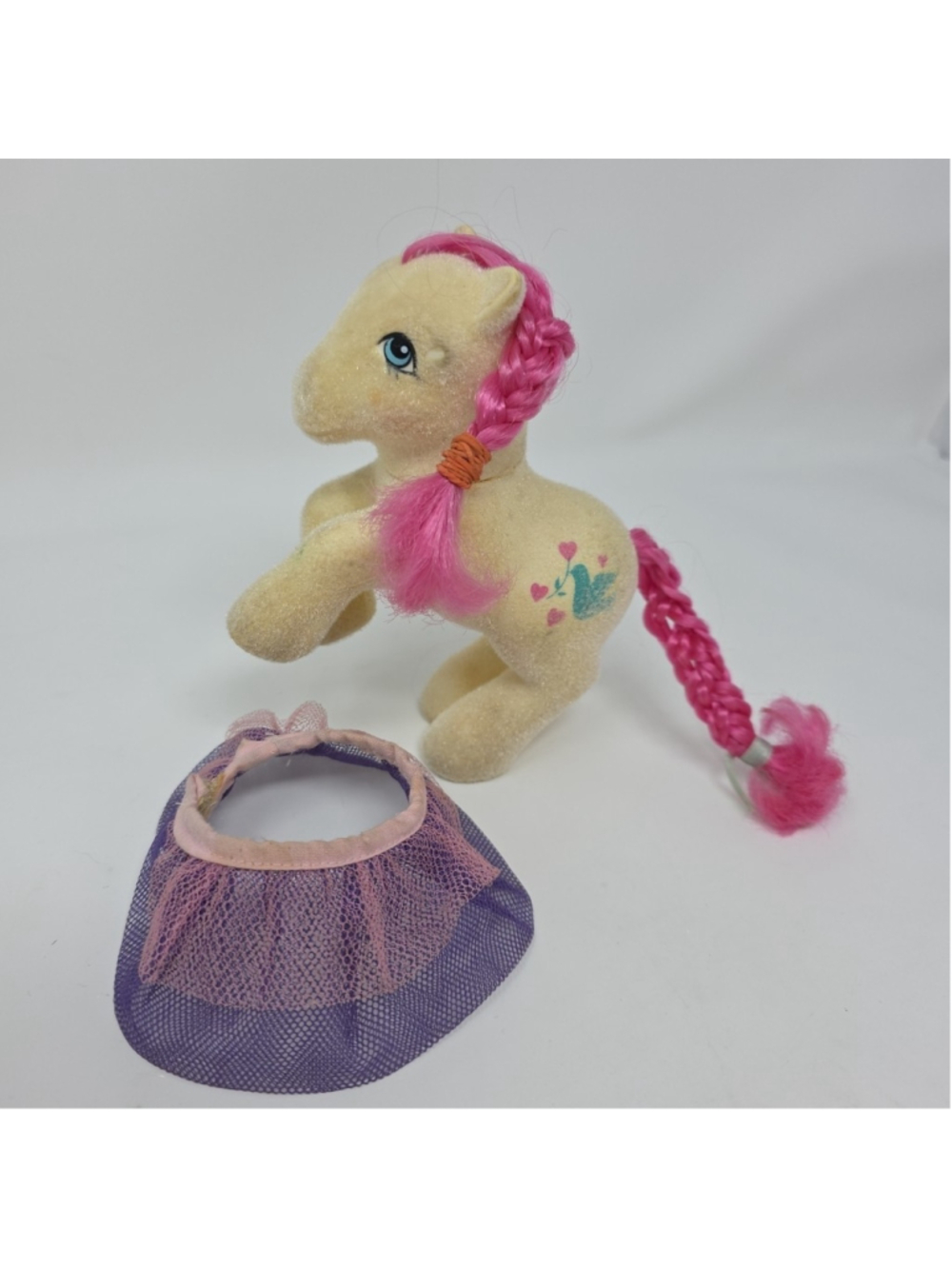 My Little Pony G1 MLP Vintage So Soft SS Truly Flocked Rearing Skirt Doves